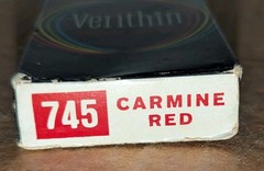 Verithin Eagle Colored Pencils Carmine Red 745 Berol Vintage USA Box Lot of 12