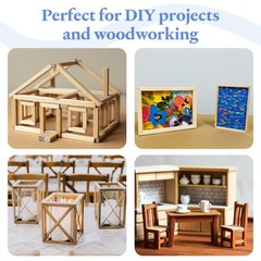 Wood Square Dowel Rods 1/4 x 24″, Sticks for Crafts & Woodworking|Woodpeckers