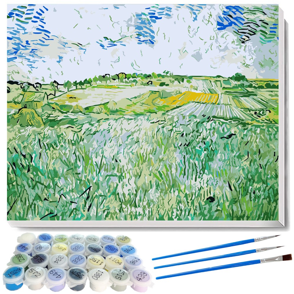 Paint by Number Kits, Van Gogh Oil Painting Art Works DIY 40x50cm, The Plains