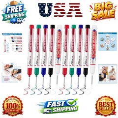 10 PCS Long Head Deep Hole Marker Pens,20mm Long Nib Marker, Longs Nose Marke…