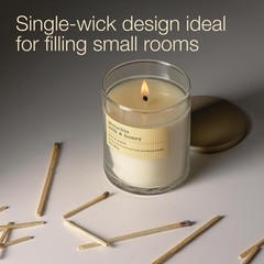 Bath & Body Works Single Wick Candle, 8 Oz (Pack of 1), Cream, Light Brown