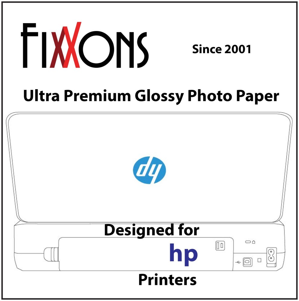 Ultra Premium Glossy Inkjet Photo Paper for Hp 8.5″ x 11″ (50 Sheets)