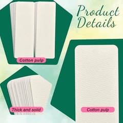 50 Pieces Watercolor Paper Blank Bookmarks with 50 Pieces Colorful Tassels 50