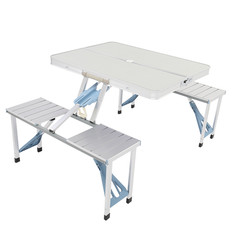 One Piece Folding Table and Chair Aluminum Alloy–YS