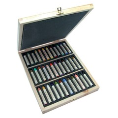 Sennelier Oil Pastel Wooden Box Set – 36 Large Giant Grande Sticks