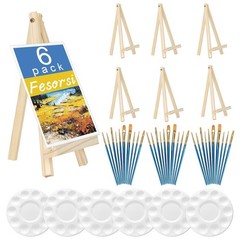 Mini Easels 6 Pack, Small Easels for Painting 24cm/9 Inch, Folding Design, Sm…