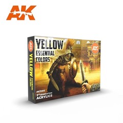 Yellow Essential 3G Acrylic Paint Set (6 Colors) 17ml Bottles