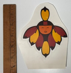 VTG Native American Cowboy Western Large Stickers Lot of 19