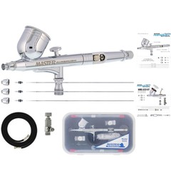 G233 Performance Pro Airbrush Kit – 3 Nozzles for Precision Painting & Crafts