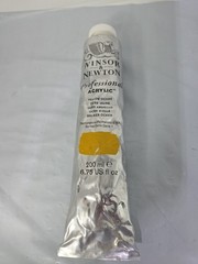Winsor & Newton Professional Acrylic Paint, 200ml (6.75-oz) Tube Yellow Ochre. B