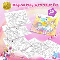 Toddler Art Gift Water Coloring Book for Toddlers Watercolor Painting Ages 3-8
