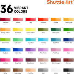 48 Pack Watercolor Paint Set, 36 Colors Watercolor Paint in Tubes (12Ml Each) wi