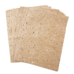 Vagocom 60 Sheets Mulberry Paper,Handmade Paper Natural Fiber Rice brown