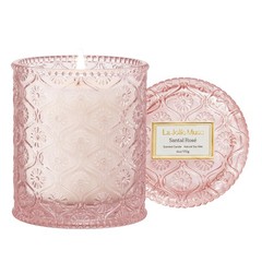 LA JOLIE MUSE Santal Rose Scented Candle – Saffron, & Pack 1,