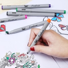 Mr. Pen- Colored Fineliner Pens, 6 Pack, 0.2mm 1 Count (Pack of 6), Assorted