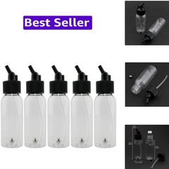 Airbrush Siphon Feed Jar 5pcs 30ml 1oz Plastic Dual Action Airbrush Bottles w…