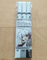 Deleter Neopiko-2 – Dual Tipped Alcohol Markers – BLENDING SET – 3 Color Set