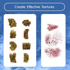 Art Sponges 8Pc Set, Natural Unbleached, Painting Texturing Pottery, Brown