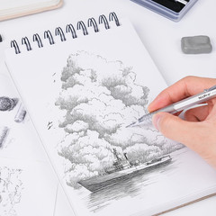 Metal Mechanical Pencil Set, 5 PCS Art Drafting Pencils 0.3, 0.5, 0.7, 0.9 Mm &