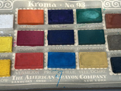 Vintage Old King Cole Tin American Crayon Company Water Paints No 93 Made in USA