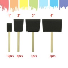 Poly Foam Brushes 21pcs, Sponge Brushes, High Density Foam Paint Brush for Pa…