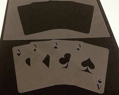Game Playing Original Poker Cards Size Ace Diamond Club Heart Spade Stencil