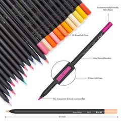 Colored Pencils Set with Mandala Coloring Sheets Art Supplies Case 120 PCS