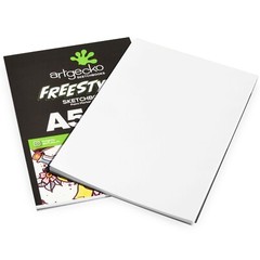 Artgecko A5 Freestyle Sketchbook White Bleedproof Paper 250gsm 10 Sheets