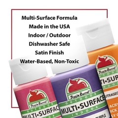 Multi-Surface Paint Set (2-Ounce), Colors, 32 Fl Oz, 16 Piece