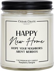 Unique House Warming Gifts New Home Women, Men – Housewarming 7 Ounce, White