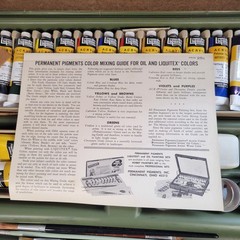 Vintage 1970s Liquitex Acrylic Color Paint Set #312 Permanent Pigments W/Case