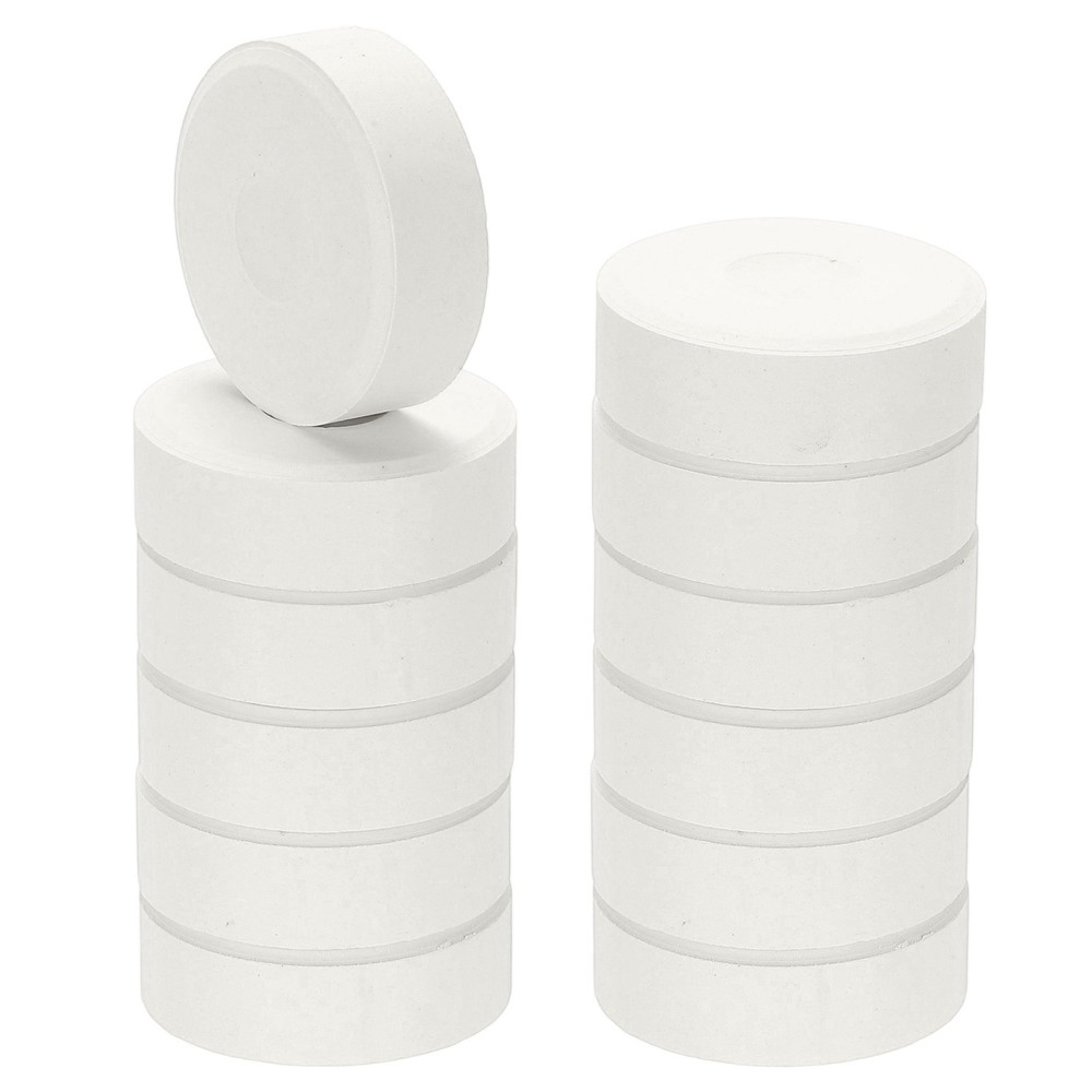 12 Pcs Washable Tempera, 2.3″x0.7″ Large Tempera Paint Cakes, White