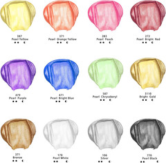 Artecho Acrylic Paint Set, 12 Metallic Colors Bottles (59Ml / 2Oz) Art Craft Pai