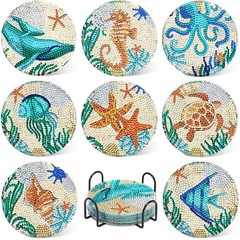 UPINS Ocean Diamond Art Painting 3 inches x 3 x 2 inches,