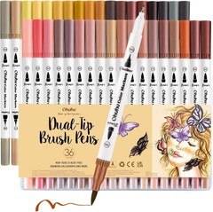 Skin Tone Markers: Dual Tips & Color Swatch for Creative Expression