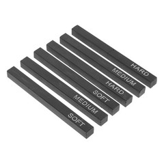 6Pcs Compressed Charcoal Sticks Durable Sketching Bars Black Drawing Supplies