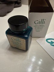 Calli Calligraphy Ink 2 Oz Green, Non-Clogging Pigmented, Lightfast Waterproof