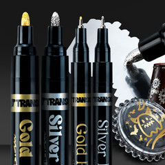 4Pcs Liquid Chrome Markers with 2 Gold Paint Pens and 2 Silver Paint Pens Includ