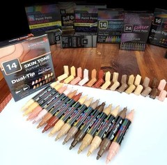 Acrylic Paint Pens Double Pack – Skin Tone Colors for Art & Craft Projects
