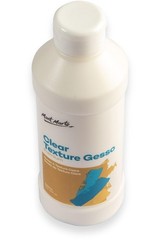 Premium Clear Texture Gesso Acrylic Medium 16.9 Oz 500ml Art Primer Coating Gel