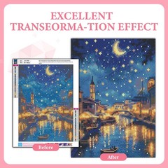 GEEHEIY Venice Diamond Art Kits for Adults, 5D Full 12*16 inch, TRTDUKDP106