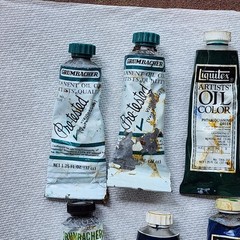 Vintage Artists Oil Color Paint Tube* Lot Liquitex Grumbacher Permalba Winsor