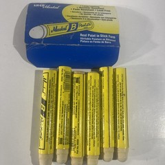 6x Markal Paintstik Solid Paint Marker Letter B White 080220 NEW