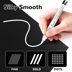Guangna White Acrylic Paint Markers, Direct 1 Count (Pack of 10),