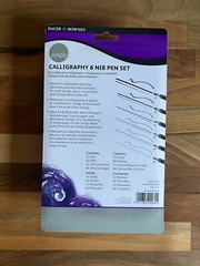 Daler Rowney Calligraphy 6 Nib Dip Pen Set With Cartridges Converter Case