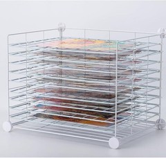 Art Drying Rack Removable Shelves ，Wall Art Drying Rack，Art Organizer for Kid…