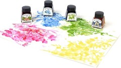 4-Bottle Drawing Ink Set in Vibrant Primary Colors – Ideal for Illustrators