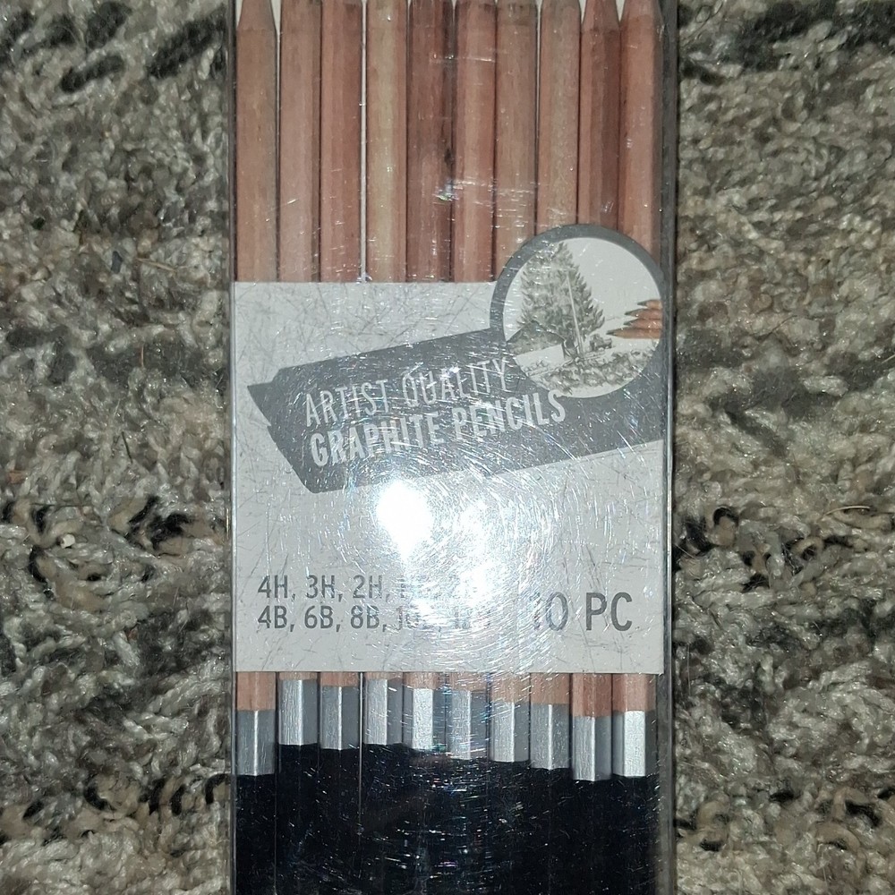 Brea Reese Graphite Pencil Set 10 PC, Assorted Hardness 4H-10B, Model 43758 RS