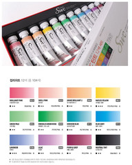 SHINHAN SWC Tint Premium Professional Artist Grade Watercolor Paint 12color 15ml