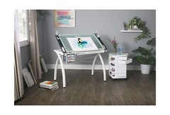 SD STUDIO DESIGNS Futura Craft Station 38″ W Drawer and Built-in Pencil Ledge…